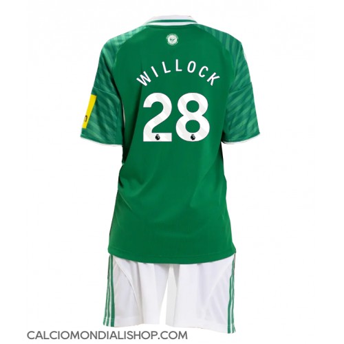 Maglie da calcio Newcastle United Joe Willock #28 Seconda Maglia Bambino 2025-26 Manica Corta (+ Pantaloni corti)